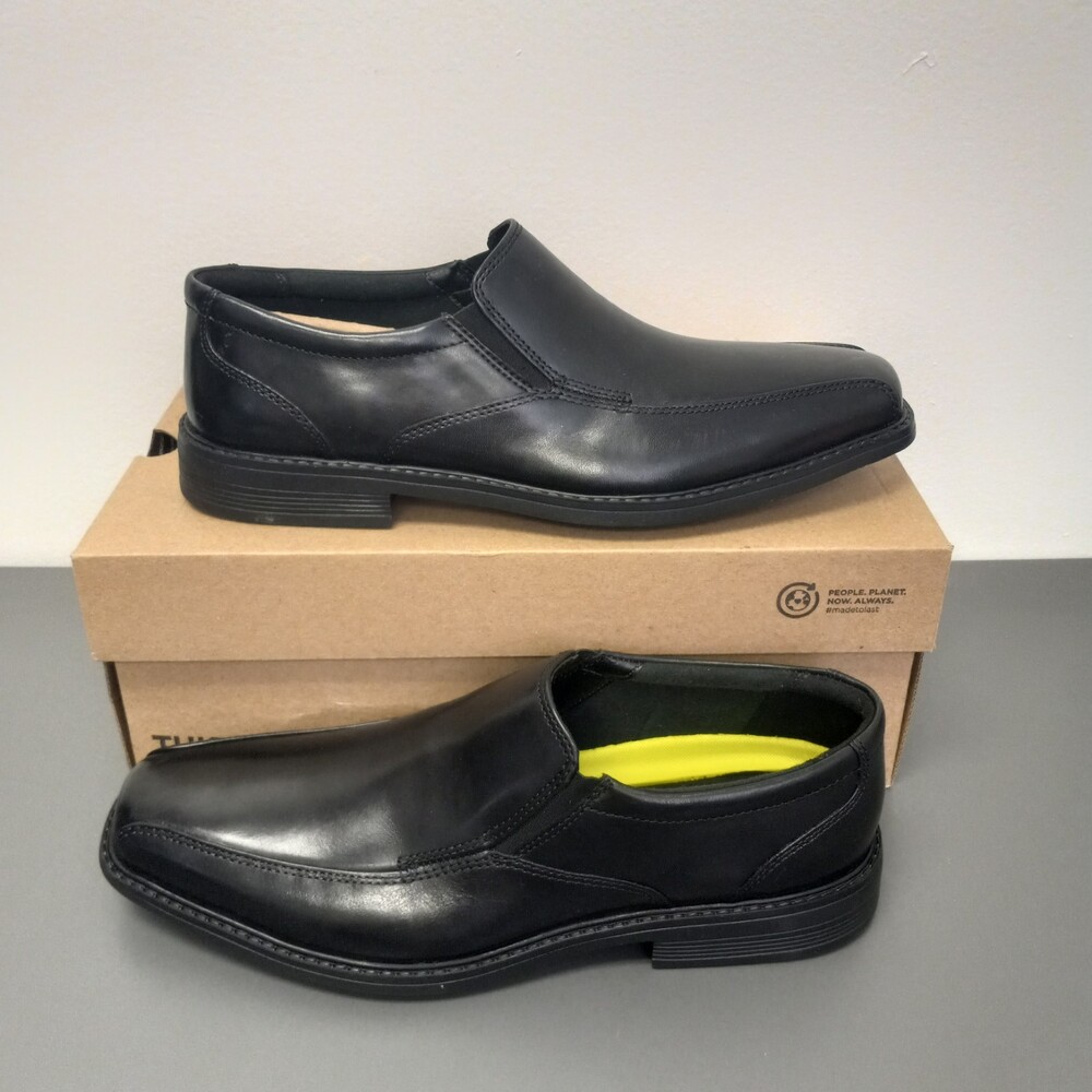 Clarks Men's size 10 Bolton Free Black Leather Bostonian